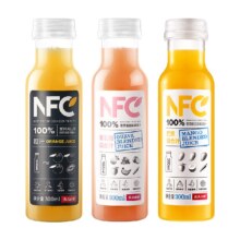 限地区、88vip：农夫山泉 100% NFC果汁 口味可选 橙汁芒果 300ml*10瓶