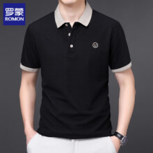 罗蒙 商务休闲刺绣男士polo *2件64元（合32元/件）