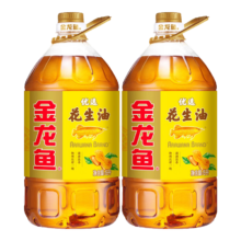 金龙鱼 物理压榨一级花生油 5L*2桶