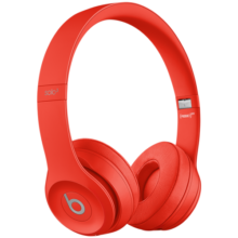 beats Solo3 Wireless 头戴式 蓝牙无线耳机 手机耳机 游戏耳机 红色