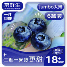 京鲜生 云南蓝莓 6盒装18mm+ 125g/盒46.16元