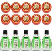 5个风油精+10个清凉油 木屹辰牌夏季提神醒脑止痒防蚊家用15件套