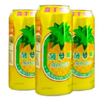 再降价：果味饮料菠萝啤酒味汽水 320ml*6罐