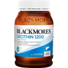 澳佳宝（Blackmores）大豆卵磷脂软胶囊1200mg160粒 高浓度呵护肝脏 深海鱼油好搭档 原装进口