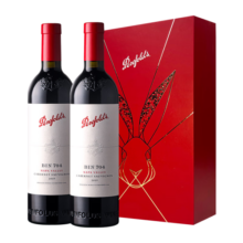 奔富（Penfolds）BIN704赤霞珠红葡萄酒 750ml*2瓶双支礼盒装 美国原产