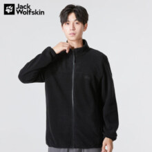 Jack Wolfskin狼爪抓绒衣男装秋冬款户外加厚保暖抓绒内胆防风外套5029051 5029051-6000/黑色/偏小一码 M 175/96A