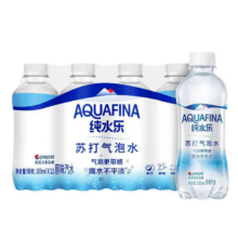 百事纯水乐苏打气泡水原味汽水0脂0卡无蔗糖饮料300ml*12瓶