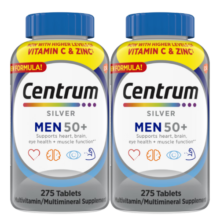 善存（Centrum）复合维生素275粒/瓶*2中老年男士  含VC 、VB等多维矿物质 双瓶装