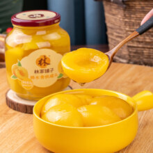 林家铺子 糖水黄桃罐头 1000g*18件