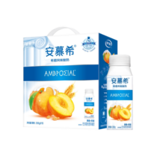 安慕希官方旗舰店风味黄桃燕麦酸奶整箱牛奶200g*10