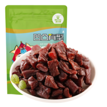 科尔沁 凹凸有型风干牛肉干原味200g 小块肉干肉脯 休闲零食