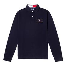 TOMMY HILFIGER 汤米 男士长袖卫衣 TH长袖翻领大标