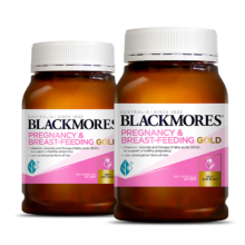 需首购：澳佳宝Blackmores叶酸黄金素DHA孕妇乳母备孕哺乳期补充180粒*2澳洲进口