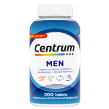 善存（Centrum）复合维生素多维片200粒成人男士 含维生素B、C番茄红素矿物质141.1元（合70.55元/件）