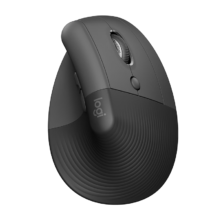 再降价、plus会员：罗技（Logitech）Lift人体工学鼠标 垂直鼠标 小手鼠标 无线蓝牙鼠标 3台设备秒切换 带Logi Bolt接收器 黑色