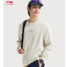 LI-NING 李宁 圆领卫衣 2025春季新款 男款 AWDV379 颜色任选