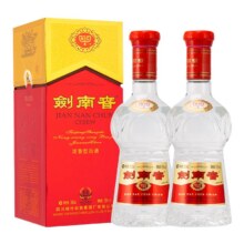 剑南春 水晶剑浓香型52度 500ml*2