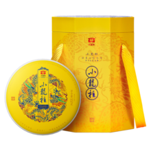 大益茶叶 普洱茶 皇茶系列明前芽茶 小龙柱 普洱熟茶 自己喝 送礼 一提装(批次随机)357g*5饼