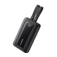 PLUS会员: ANKER 安克 自带双线充电宝 20000毫安mAh 30W快充