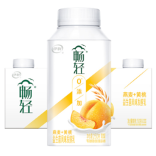 伊利【李现推荐】畅轻低温酸奶 0添加 燕麦黄桃250g*4 风味发酵酸牛奶