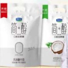 君乐宝 简醇 0添加蔗糖 简醇100g*10袋+椰果100g*10袋 2件