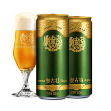 奥古特 青岛啤酒奥古特啤酒330ml*24罐 赠周黑鸭鸭脖*2袋101.3元（需买2件，需用券）