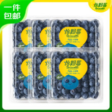 再降价：怡颗莓Driscoll's 云南蓝莓 12mm+ 6盒装 125g/盒 ×2件79.26元（合39.63元/件）