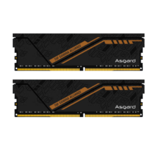 阿斯加特（Asgard）内存条 32GB(16GBx2)套装 DDR4 3600 金伦加-黑橙甲 TUF联名款 海力士CJR颗粒
