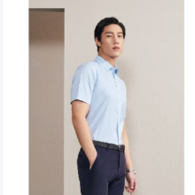 plus会员，需首购：YOUNGOR 雅戈尔 男格纹DP免烫衬衫 VSDD104966GFY 蓝绿格纹