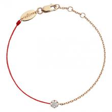 巴黎红绳 red Line redline 钻石玫瑰金黄金半绳半链女士金手链 16.5cm 20h R-16.5