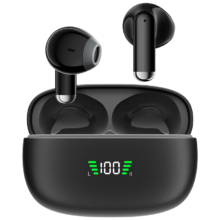PLUS会员：爱国者aigo HIFI音质 无线蓝牙耳机半入耳式 TQ15魅影黑