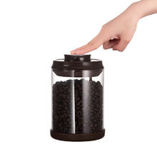 安扣 可排气密封罐 900ml 咖啡色
