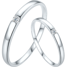 周六福18k金钻戒女钻石对戒情侣求婚KGDB021023 11号 生日礼物1651.1元 (券后省0.95)