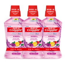高露洁（Colgate）缤纷鲜果薄荷漱口水抑菌套装 防蛀牙 清新口气 无酒精1500ml