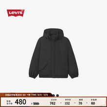 李维斯 Levi's 24秋季男士可收纳风帽御寒羽绒服都市轻户外 黑色 L