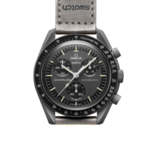 欧米茄（OMEGA）斯·沃琪S·WATCH联名款行星系列男女石英表42mm 黑盘SO33A100水星