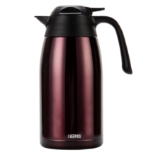 膳魔师（THERMOS） 保温壶家用大容量办公热水瓶暖壶2L男女不锈钢真空水壶 THS/THX THS-2000咖啡色 2L