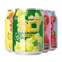 葡口238ml*10罐大果肉果粒果汁 多口味饮料含NFC原汁果汁含量25%