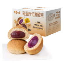 百亿补贴：百草味 奇亚籽全麦欧包 800g
