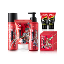 高夫 男士护肤套装 洁面100g+爽肤水125ml+乳125ml+黑面膜5片+洁面50g*2
