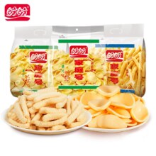 PLUS会员: 盼盼 薯片膨化食 番茄味100g+原味100g+虾条100g