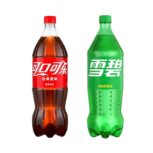 可口可乐碳酸饮料 汽水饮料 雪碧+可乐1.25L*2