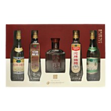 再降价、14日20点：沱牌 舍得岁月历程 99ml*5瓶 建厂80周年 小酒版礼盒装 浓香型白酒
