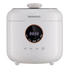 大宇（DAEWOO） 电压力锅家用小型迷你智能定时预约多功能全自动4L电饭煲上蒸下煮两用一键开盖 科洛白 4L
