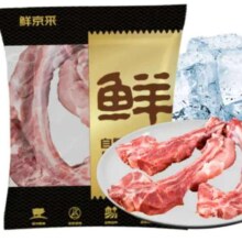 再降价、plus会员：鲜京采 黑猪厚前排条 2斤 *4件