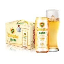 plus会员：青岛啤酒 全麦11度白啤500mL 12罐 *2件 赠白啤6听、需凑单