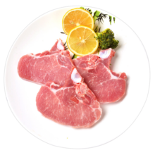 金锣 国产猪大排片精修免切带骨猪排片烧烤猪排 煲汤烧烤食材 1kg白猪大排片*1袋