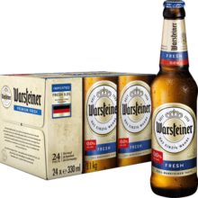 沃斯坦（warsteiner）无醇啤酒330ml*24瓶整箱装 德国原装进口 低脂零醇低酒精149.9元