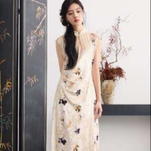 三彩 豆蔻芳华 新中式连衣裙