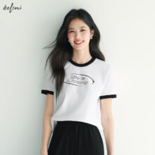 预售：伊芙丽（eifini）伊芙丽索罗那凉感短袖T恤女2025夏季新款 本白色预售[4月28日]发 S 80-105斤